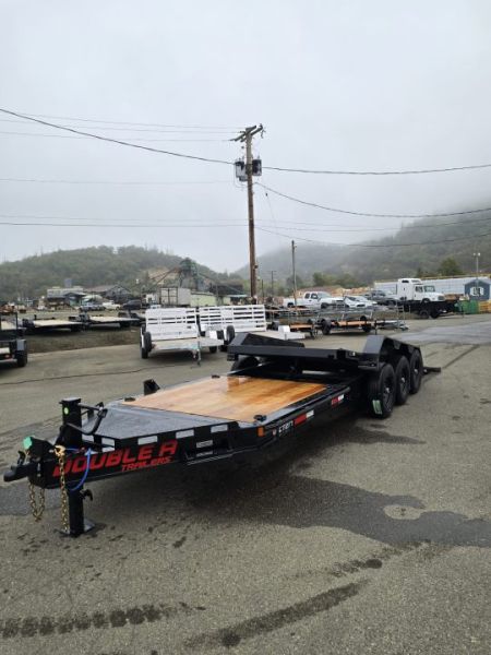 New EQUIPMENT SPLIT TILT 2027 Double A CT217-24 23000 GVWR TRIPLE AXLE TRAILER