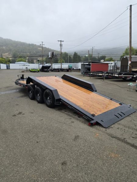 New EQUIPMENT SPLIT TILT 2027 Double A CT217-24 23000 GVWR TRIPLE AXLE TRAILER