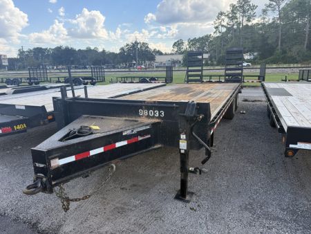 Used 2022 Texas Trailers FB2530GV 8.5'X25' Flatbed Trailer 30,000# GVWR