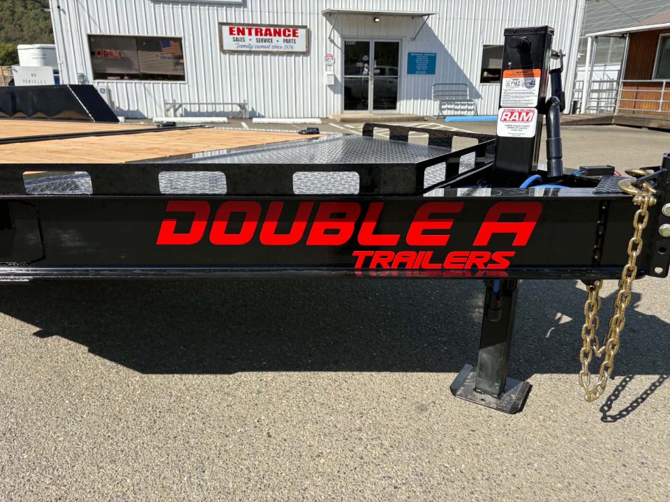 New SPLIT-TILT 2027 DOUBLE A CT147-20 82"X20' 15,400 GVWR EQUIPMENT TRAILER