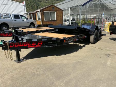 New SPLIT-TILT 2027 DOUBLE A CT147-20 82"X20' 15,400 GVWR EQUIPMENT TRAILER