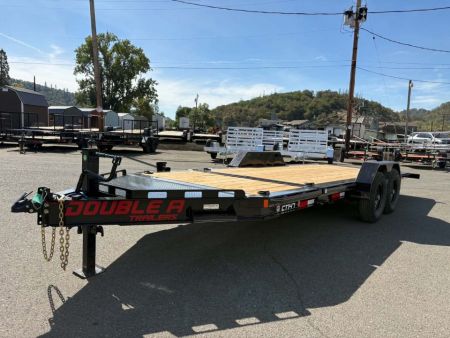 New SPLIT-TILT 2027 DOUBLE A CT147-20 82"X20' 15,400 GVWR EQUIPMENT TRAILER