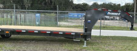 New 2027 Diamond C FMAX208 GOOSENECK TRAILER 23+5. ***ABS BRAKES*** MAX RAMPS CURT CUSHION CUPLER , 2 SPEED DROP LEG JACKS