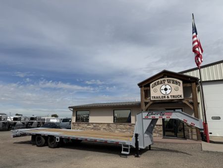 New 2027 Liberty LF25,950 GVWR 102 X27'+5' Flatbed Gooseneck Trailer