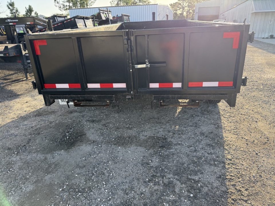 Used 2024 7x16 Dump Trailer | 14,000 GVWR | 2' Sides | Tandem Axle Dump Trailer
