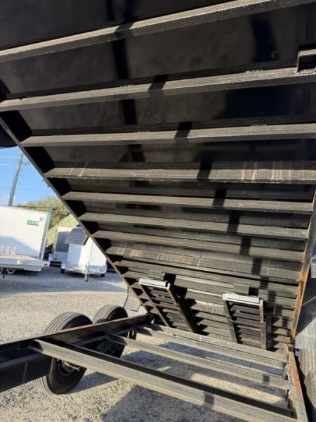 Used 2024 7x16 Dump Trailer | 14,000 GVWR | 2' Sides | Tandem Axle Dump Trailer