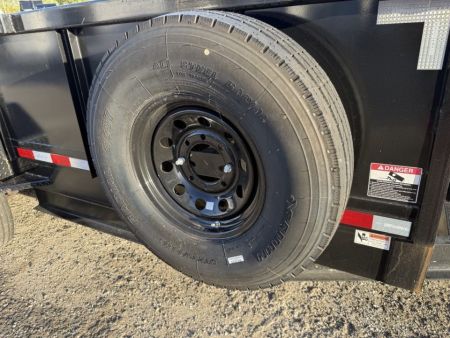 Used 2024 7x16 Dump Trailer | 14,000 GVWR | 2' Sides | Tandem Axle Dump Trailer