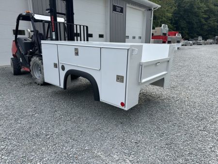 New Monroe Truck Equipment MSS Premier 8' SRW Service Body, Master Locks, Lighted Compartments