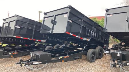 New 2027 Quality Steel and Aluminum 7x14 4' side Dump Trailer