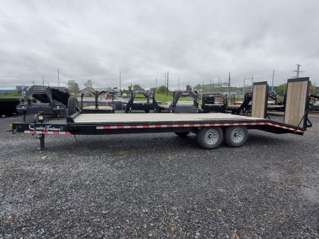 Used 2025 Quality Trailers Pro-P Deckover Trailer / 16,000 GVWR / 102 x23' / 30  Wood Filled Ramps