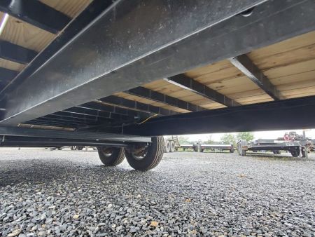 Used 2025 Quality Trailers Pro-P Deckover Trailer / 16,000 GVWR / 102"x23' / 30" Wood Filled Ramps