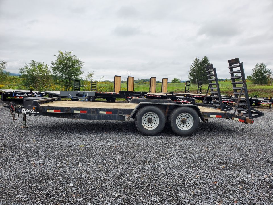 Used 2015 Quality Trailers General Duty Equipment Trailer / 9990 GVWR / 82"x18'