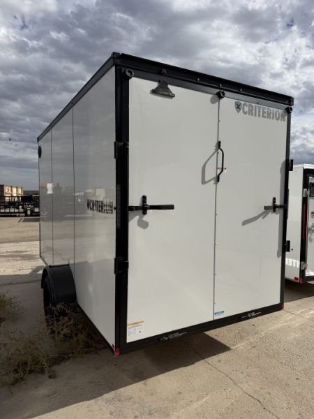 New 2027 Criterion 6X12 CARGO TRAILER FLAT TOP VNOSE