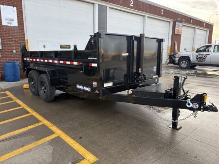 New 2027 Sure-Trac 82 IN x 14 HD Low Profile Dump Trailer 14K Telescopic Dump Trailer