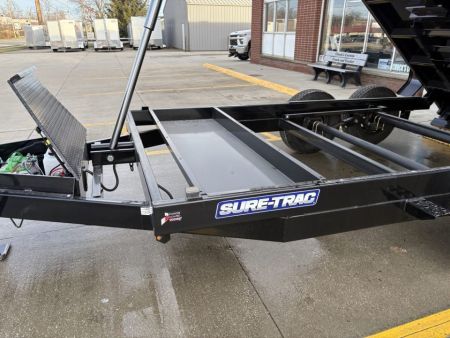 New 2027 Sure-Trac 82 IN x 14 HD Low Profile Dump Trailer 14K Telescopic Dump Trailer