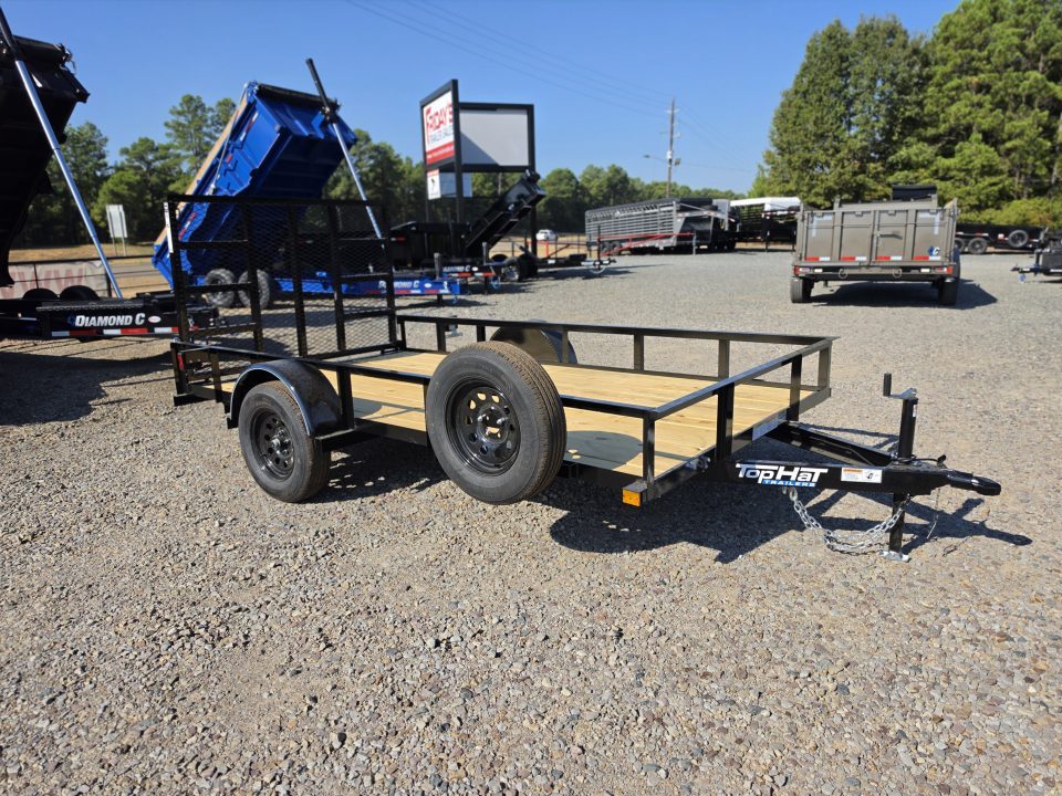 New 2027 Top Hat DSA 12'x77" Single Axle Utility Trailer