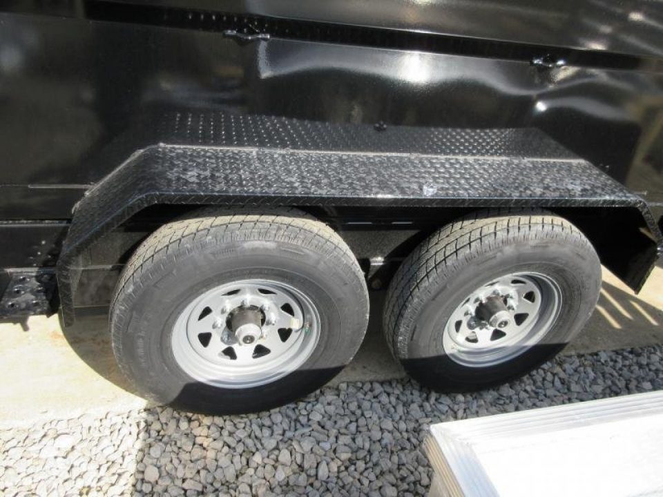 New 2027 Sure-Trac 82 IN x 14 HD Low Profile Dump Trailer w/ 4 Ft. Sides 14K Telescopic Dump Trailer
