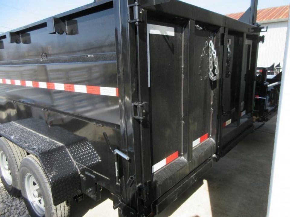 New 2027 Sure-Trac 82 IN x 14 HD Low Profile Dump Trailer w/ 4 Ft. Sides 14K Telescopic Dump Trailer