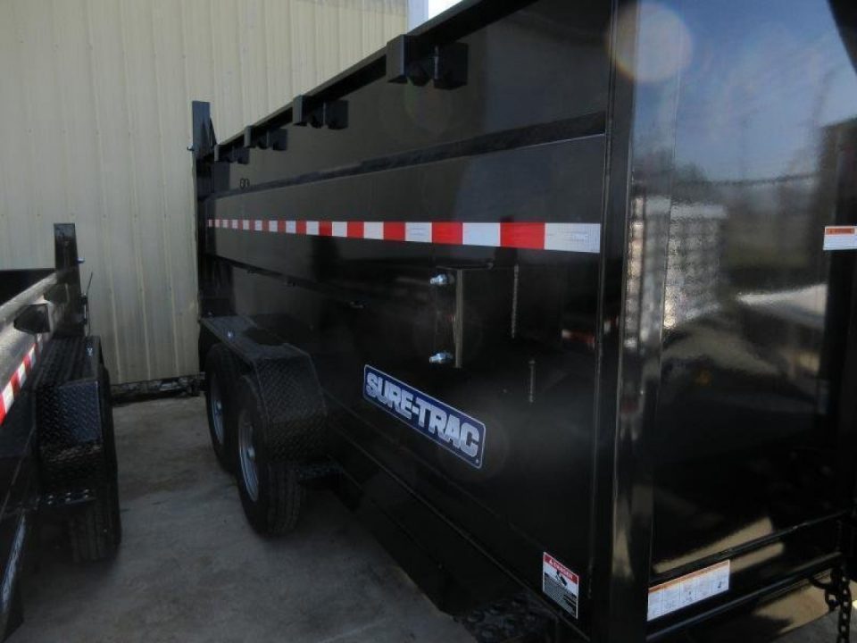 New 2027 Sure-Trac 82 IN x 14 HD Low Profile Dump Trailer w/ 4 Ft. Sides 14K Telescopic Dump Trailer