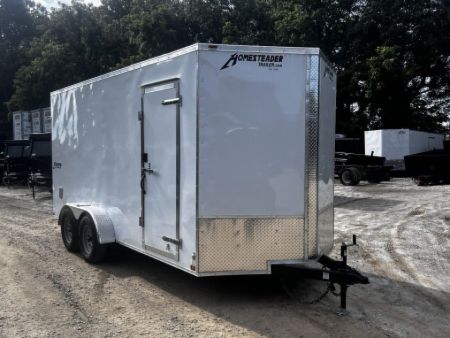 New 2027 Homesteader Trailers / 716T Intrepid / 7' Interior Height / .080 White Aluminum / Ramp Rear Door / 32  Side Door