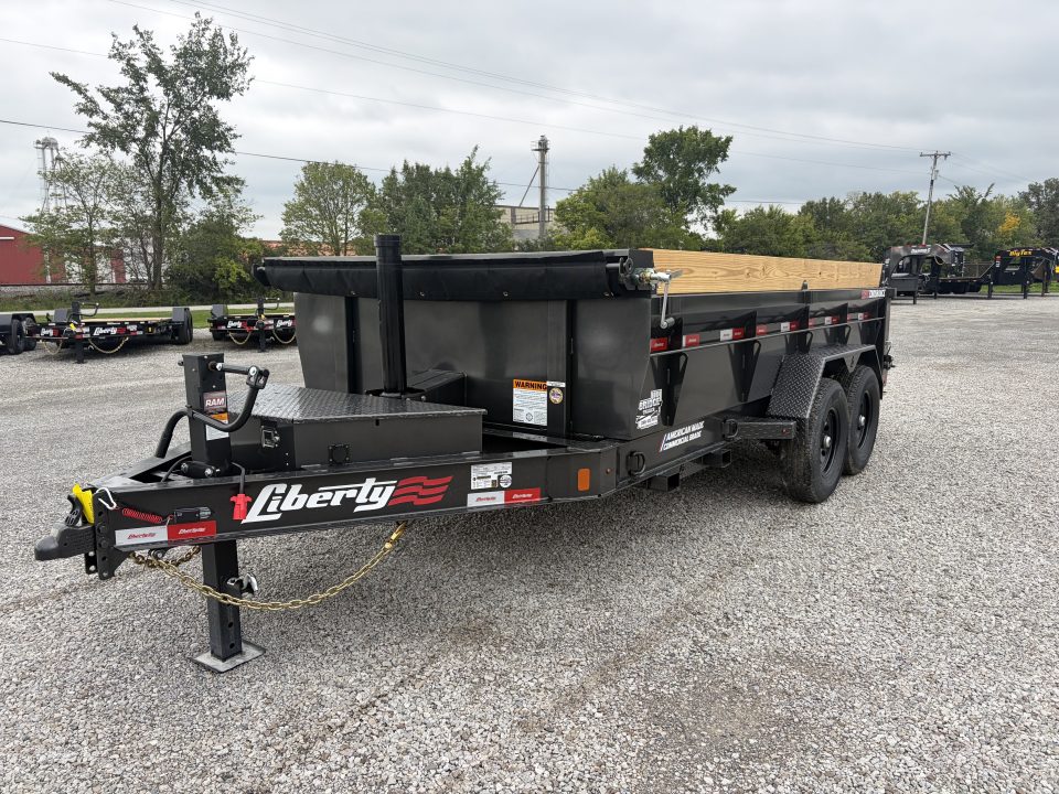 New 2027 Liberty LD14K83X14B8TSFT (83" X 14') 15.4K Telescopic Dump Trailer