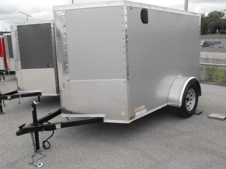 New Enclosed Trailer 5 X 8 Ramp Tube Const 2990Axle 5' Interior