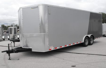 New Enclosed Cargo 8.5 x 24 Ramp 7' 2  Int 9990 Gvwr Two Tone.080 PolyCore Skin