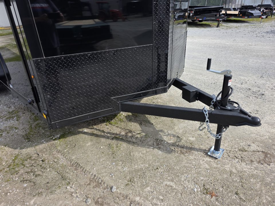 New 2027 Look Trailers 7X16 7' INSIDE RAMP DOOR 80" REAR OPENING 7 X 16 BLACKOUT SCREWLESS Cargo / Enclosed Trailer