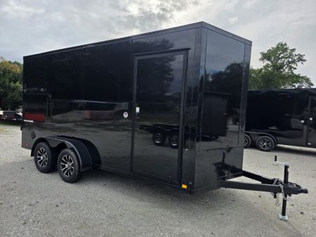 New 2027 Formula Trailers 7x16 7' INSIDE 080 SCREWLESS BLACKOUT DRINGS ALUM WHEELS SXS UTV GOLFCART Cargo / Enclosed Trailer
