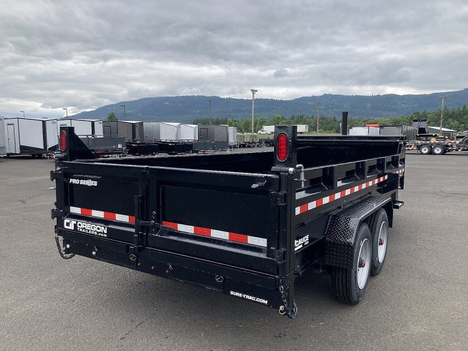 New 2027 Sure-Trac Pro Series 7x16 Telescopic Dump Trailer 17.6K GVWR