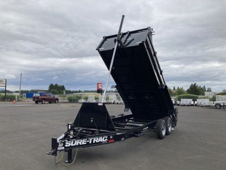 New 2027 Sure-Trac Pro Series 7x16 Telescopic Dump Trailer 17.6K GVWR