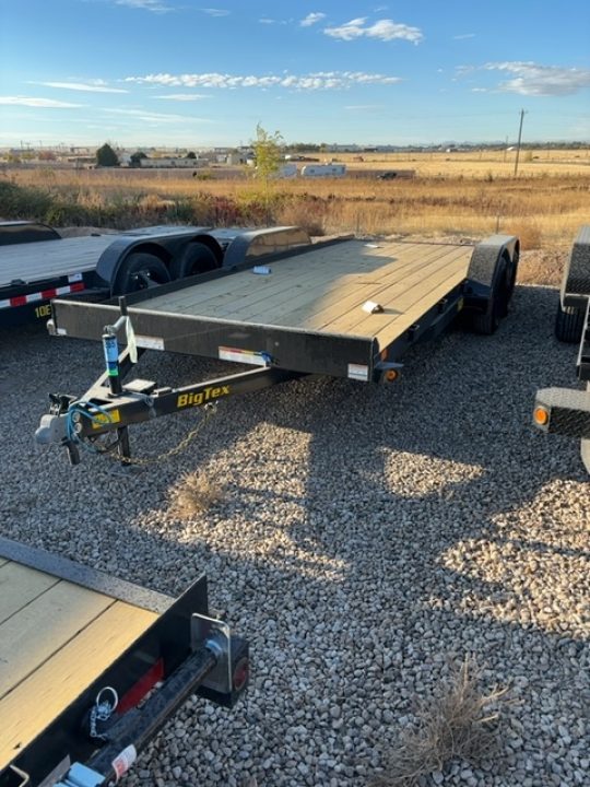 New 2027 Big Tex Trailers 7X18 TANDEM AXLE CAR HAULER 7K WITH SLIDE IN RAMPS