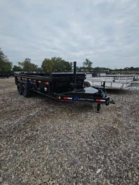New 7x16 Dump Trailer (Contractors) W/ 7GAGE FLOOR, FRONT CYLINDER