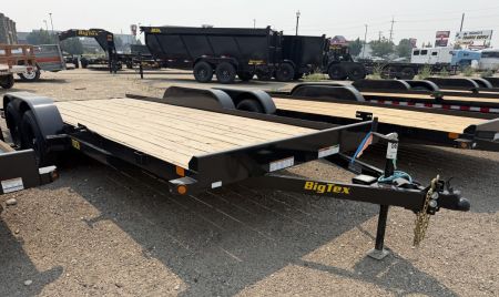 New 2027 Big Tex Trailers 7X16 TANDEM AXLE CAR HAULER 7K WITH SLIDE IN RAMPS
