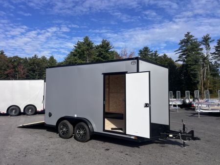 New 2027 US Cargo 7.5X14+ 2ft V-Nose /.080 Polycore / I-Beam Frame / 7'6 interior/ Blackout Package - 7000GVW