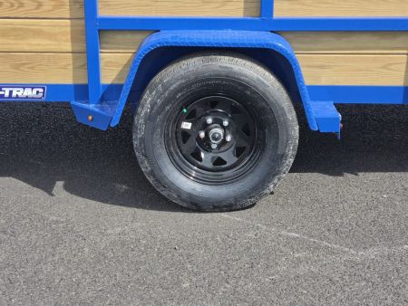 New 2027 Sure-Trac 6x12 Tube Top 3 Board Utility 3K GVWR *ROYAL BLUE