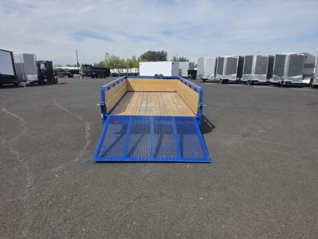 New 2027 Sure-Trac 6x12 Tube Top 3 Board Utility 3K GVWR *ROYAL BLUE