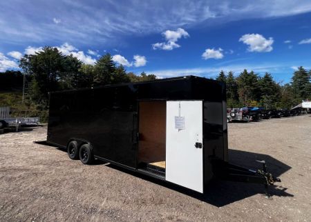 New 2027 Spartan 8.5X24 +2ft V nose/ Blackout/ Polycore Exterior/ 7'6  interior/ Ext. Tongue - 9990GVW