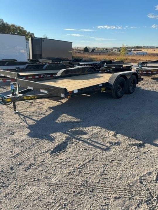 New 2027 Big Tex Trailers 7X14 TANDEM AXLE CAR HAULER WITH SLIDE IN RAMPS