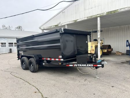 New 2027 PJ Trailers 7 X 14 FT HIGH SIDE DUMP TRAILER 48 IN SIDE C-CHANNEL FRAME