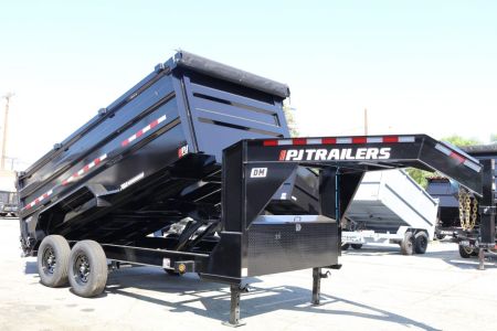 New 2027 PJ Trailers DM142 Dump Trailer GooseNeck