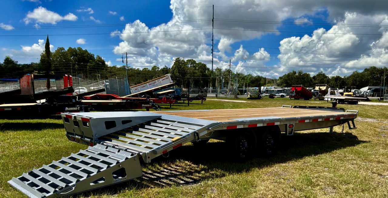New 2027 DIAMOND C DEC210 ENGINEERED BEAM DECK-OVER TRAILER; 24’X102”; MAX RAMPS; ABS BRAKES; SUPER SINGLE 18 PLY TIRES