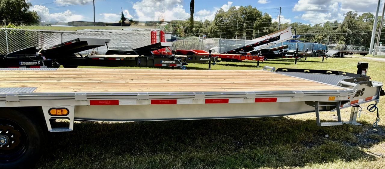 New 2027 DIAMOND C DEC210 ENGINEERED BEAM DECK-OVER TRAILER; 24’X102”; MAX RAMPS; ABS BRAKES; SUPER SINGLE 18 PLY TIRES