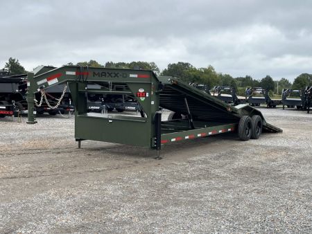 New 2027 MAXXD 102" X 28' 18K Gooseneck Power Tilt Trailer