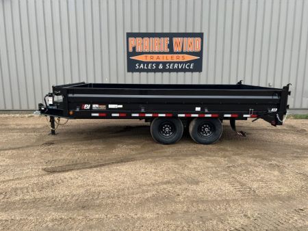 New 2027 PJ Trailers 16' D8 Deckover Dump Trailer