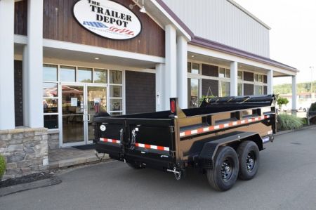 New SURE-TRAC 7' x 12' HEAVY DUTY SCISSOR DUMP TRAILER 14K