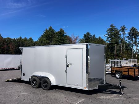 New 2027 Spartan 7X16 +2ft V-nose/ 7' interior height / Ext. Tongue/ Polycore Exterior - 7000GVW