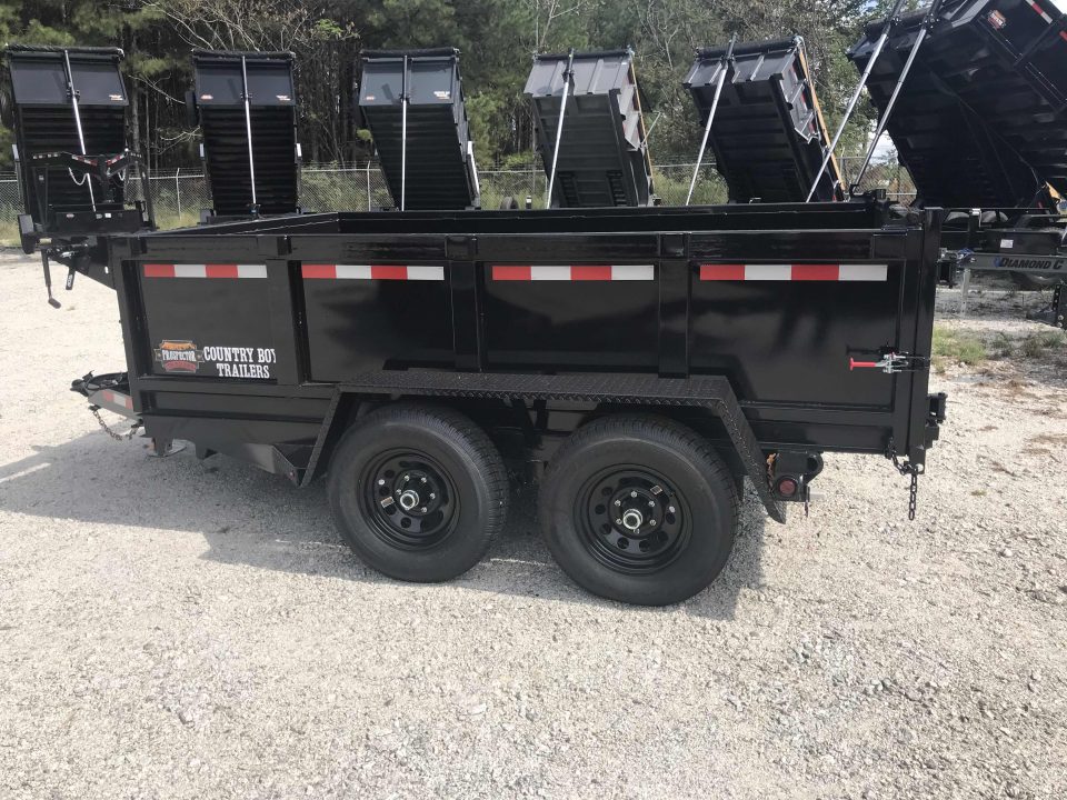 New 2026 Covered Wagon 6x10' Dump, 2' Sides, Spare Tire