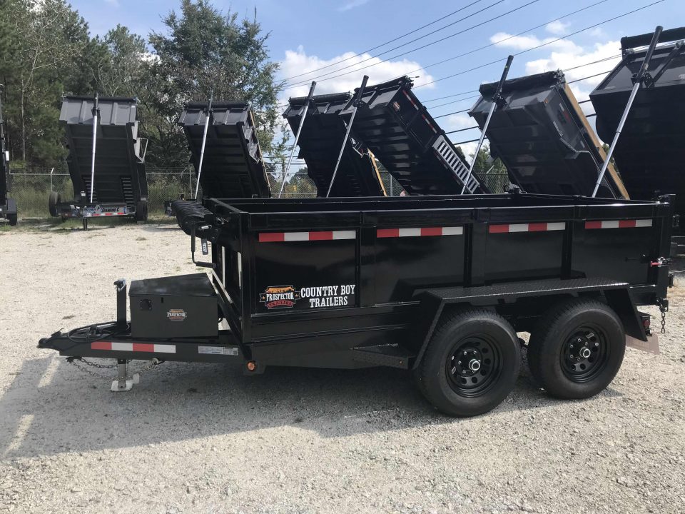New 2026 Covered Wagon 6x10' Dump, 2' Sides, Spare Tire