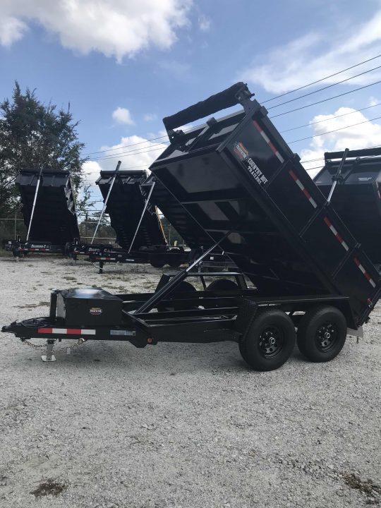 New 2026 Covered Wagon 6x10' Dump, 2' Sides, Spare Tire